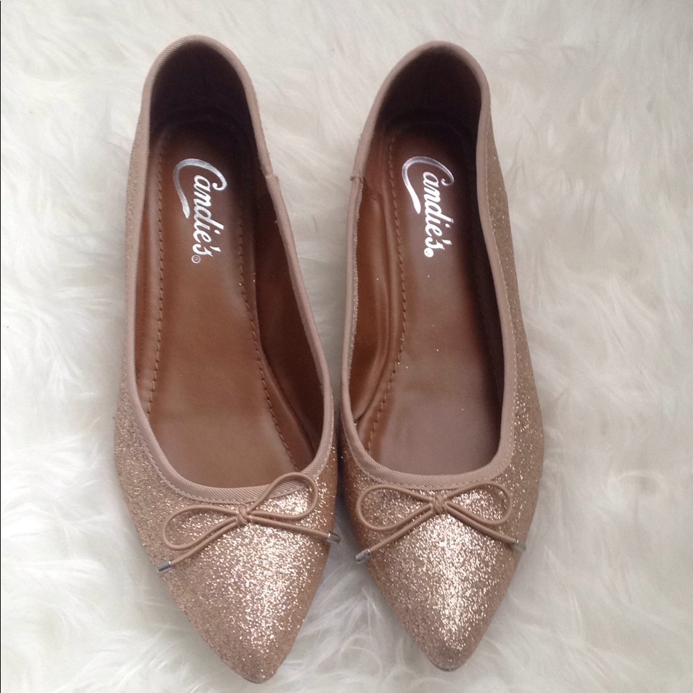 Glitter flats NWOT